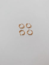Load image into Gallery viewer, 14K Gold-Filled Twisted Hoops
