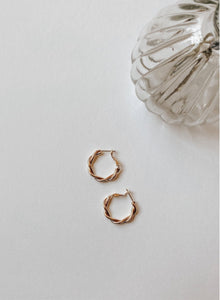 14K Gold-Filled Twisted Hoops