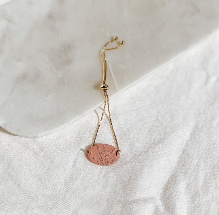 Bracelet with Peony